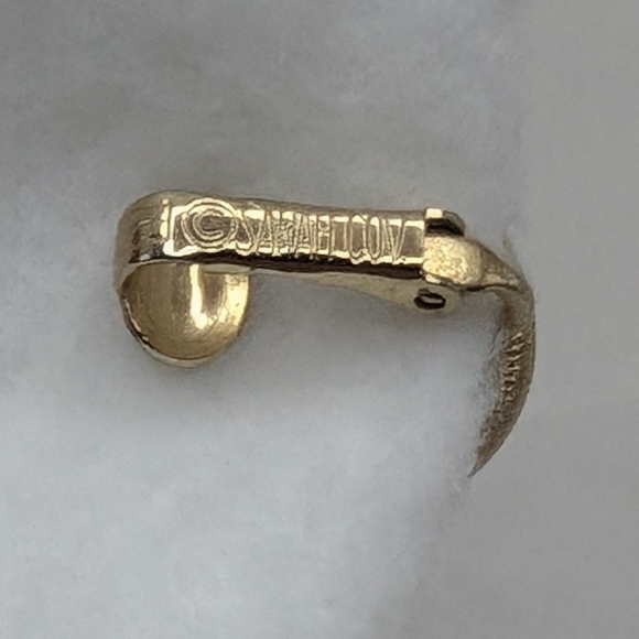 Vintage Sarah Coventry Gold Tone Knot Clip On Earrings - Picture 3 of 3